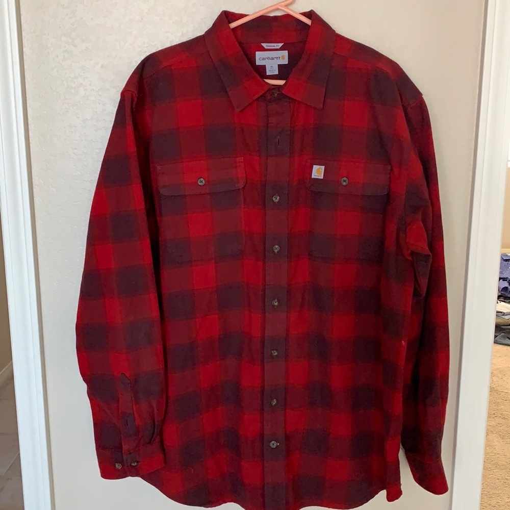Carhartt XL original fit red flannel